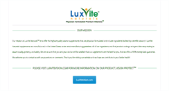 Desktop Screenshot of luxvitenaturals.com